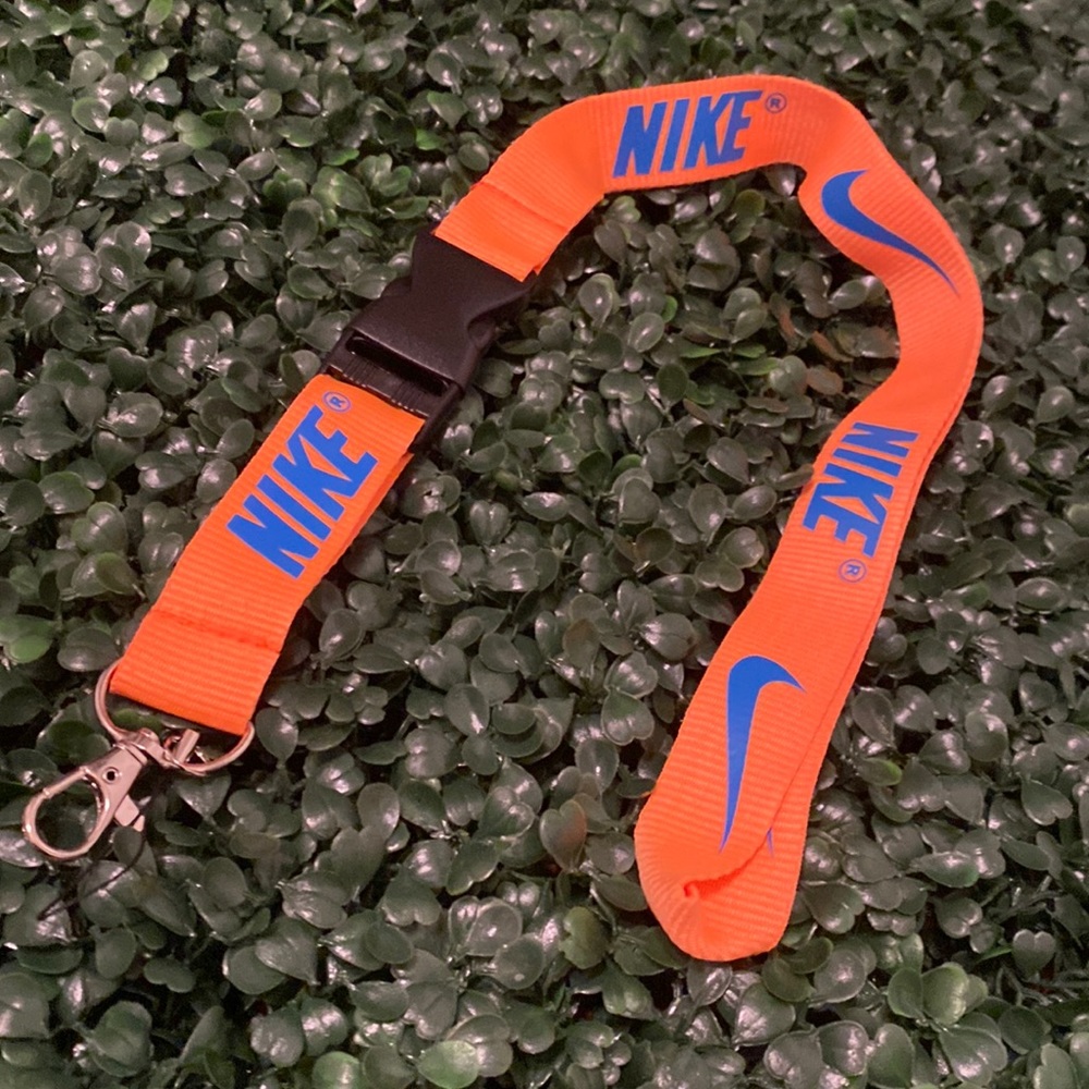 Nike Detachable Lanyard Orange & Royal Blue